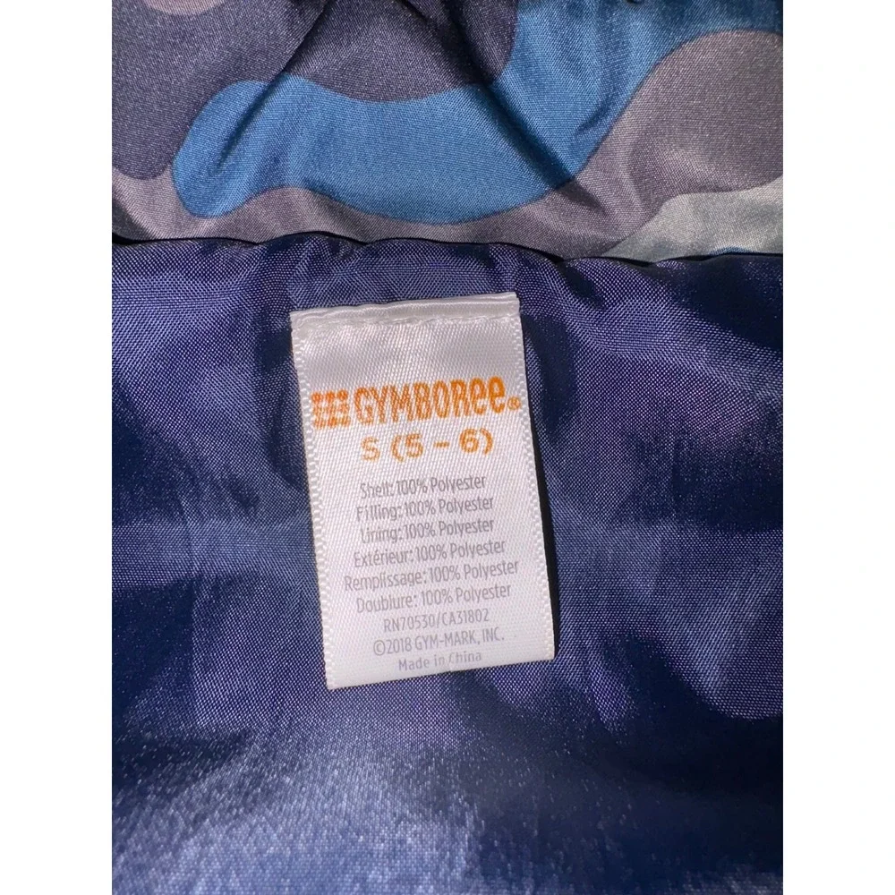 Gymboree Boys‎ Camouflage Puffer Vest Size S 5 6 Blue Gray Outerwear